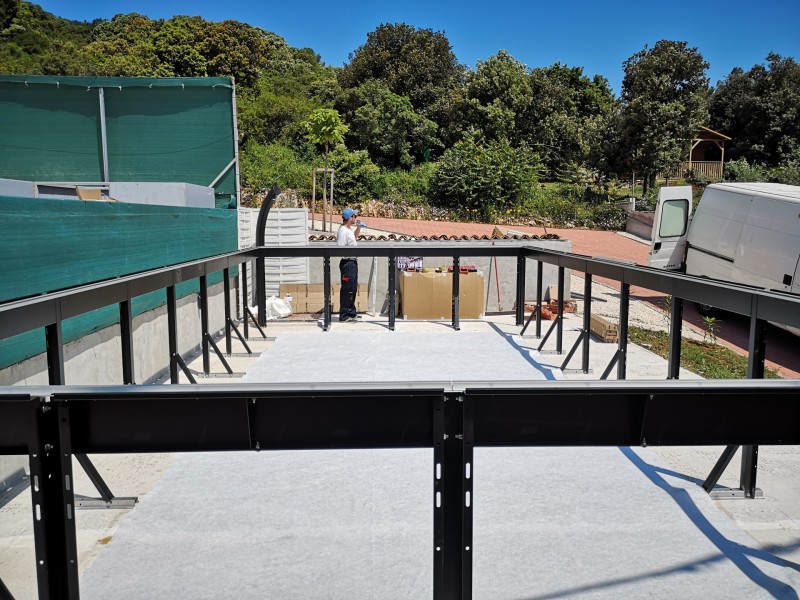 Vrsar nadzemni bazen faza 1 - konstrukcija