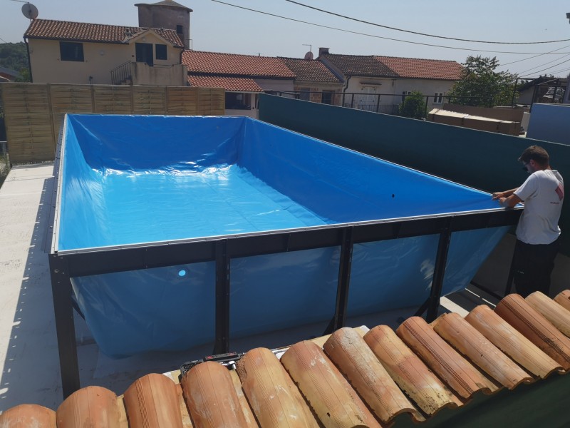 Vrsar nadzemni bazen faza 2 - folija