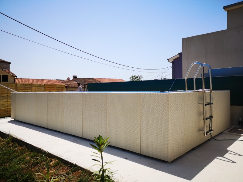 Vrsar nadzemni bazen faza 5 - spreman bazen